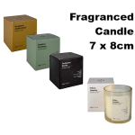 Fragranced Candle in Glass Jar - 7 x 8cm, Assorted
